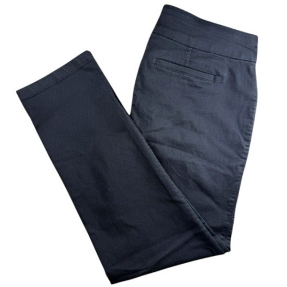 Croft & Barrow Effortless Stretch Pant Women 12 Regular Black Pull On Straight